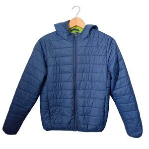 Aereal Blue Hooded Puffer Jacket – Kids Size 12